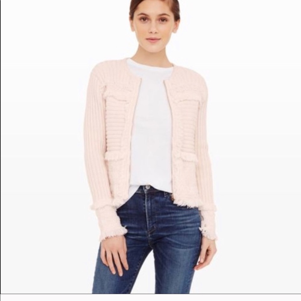 Club Monaco ‘Jolana Fringe Sweater Jacket